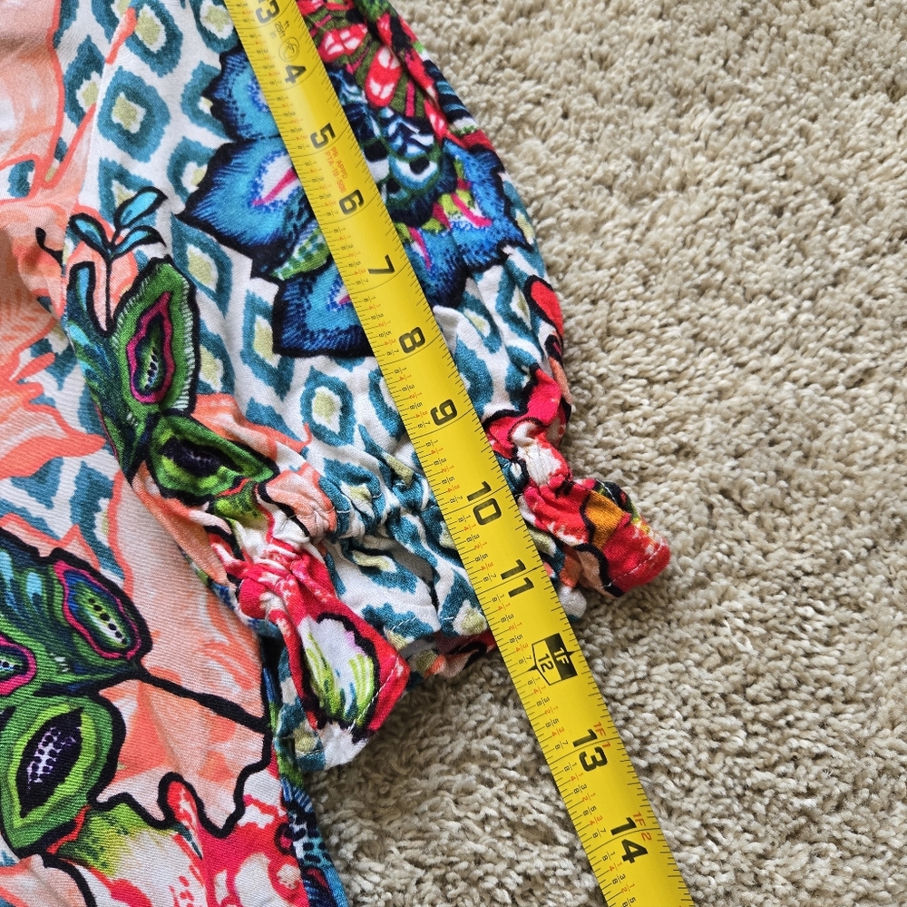 Blank London Anthropologie Top Womens S Colorful Floral Jersey - Picture 10 of 10